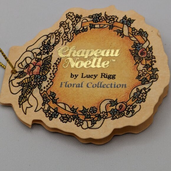 Chapeau Noelle by Lucy Rigg Apple Blossom Jeanne Bear Figurine 1995 - Picture 8 of 10